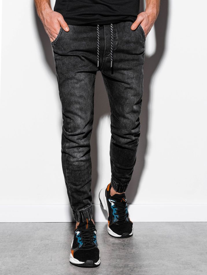 Ombre Clothing Pantaloni de jogger pentru bărbați Reynard neagră