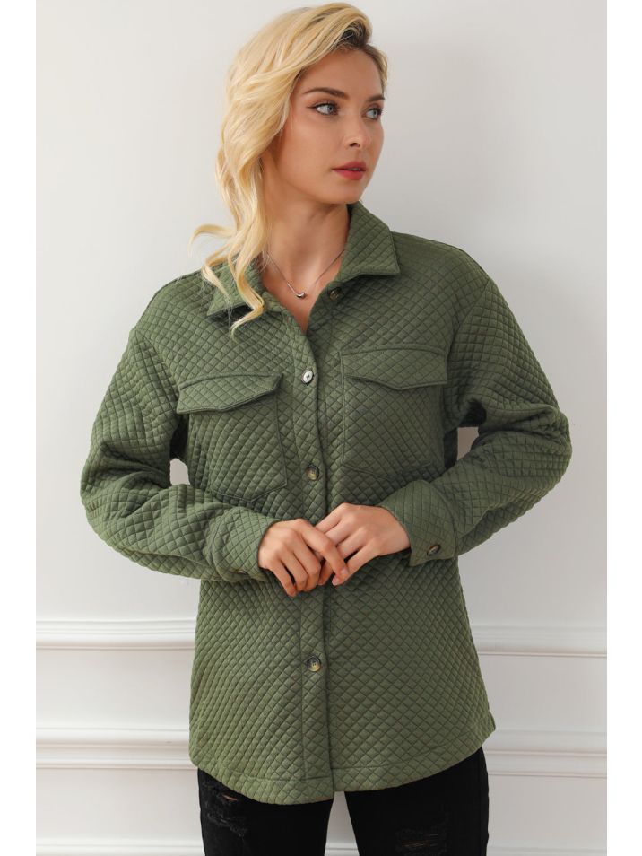 OMG Jachetă cămașă femei Belavale verde